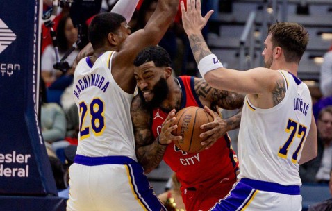 pp电子官方网站-搞笑，湖人队卢卡·东契奇嘲讽八村塁模仿勒布朗·詹姆斯